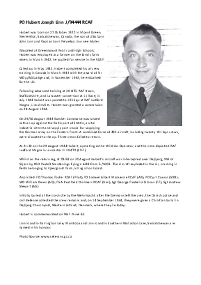 A preview of a PDF biography for Linn, Hubert Joseph